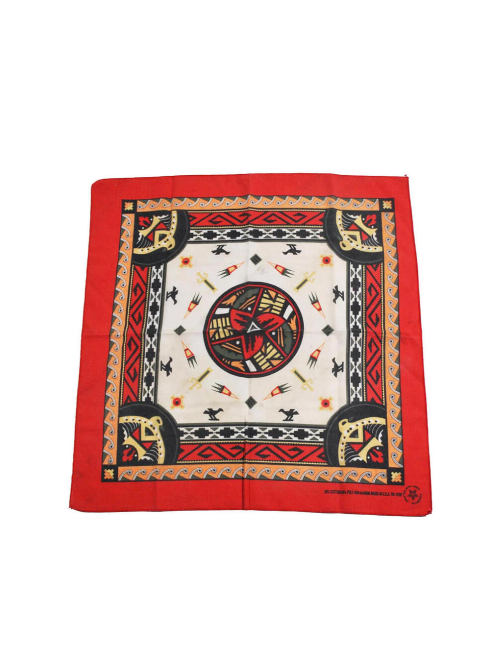 Vintage Aztec 90s Pattern Pink Bandana
